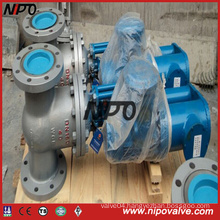 Cast Steel Flanged Gate Valve with Electric Actuator